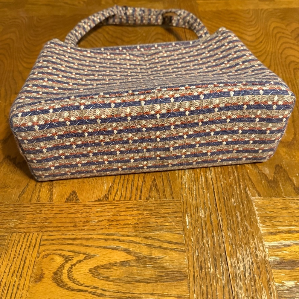 Vintage Toby Weston Woodland Hills Textile Tapestry Multi-Color Purse Bag Tote - Picture 9 of 14
